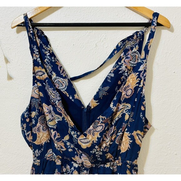 NWOT Anthropologie Ett-Twa Women Size S Floral Paisley Wide Leg Jumpsuit Boho - Picture 4 of 15